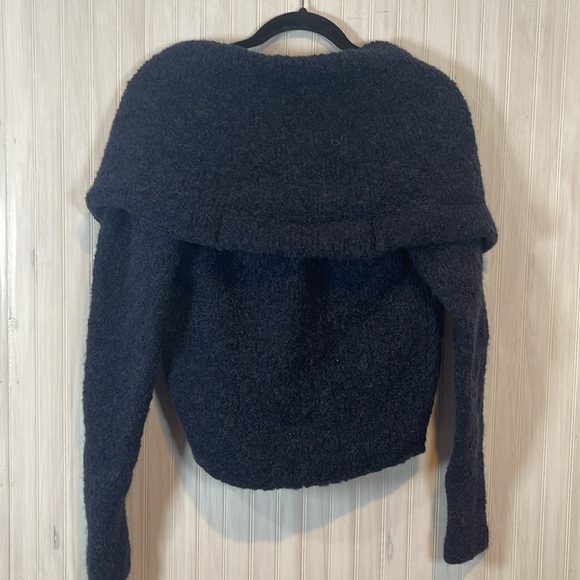 WHITE + WARREN APLACA BLEND SHAWL CARDIGAN SMALL NAVY - Picture 3 of 5